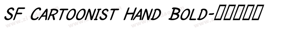 SF Cartoonist Hand Bold字体转换